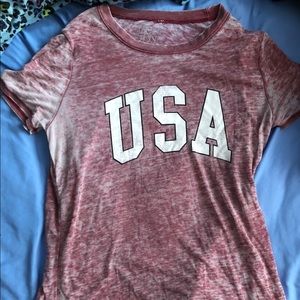 USA Fitted graphic tee